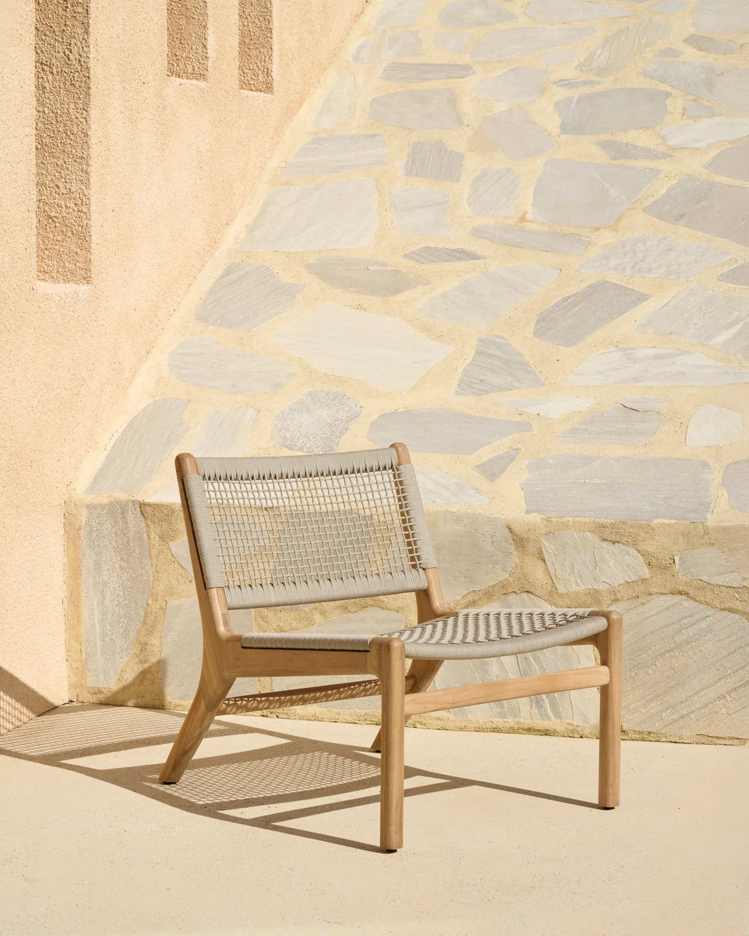 Chaise d'extérieur tissée Jack