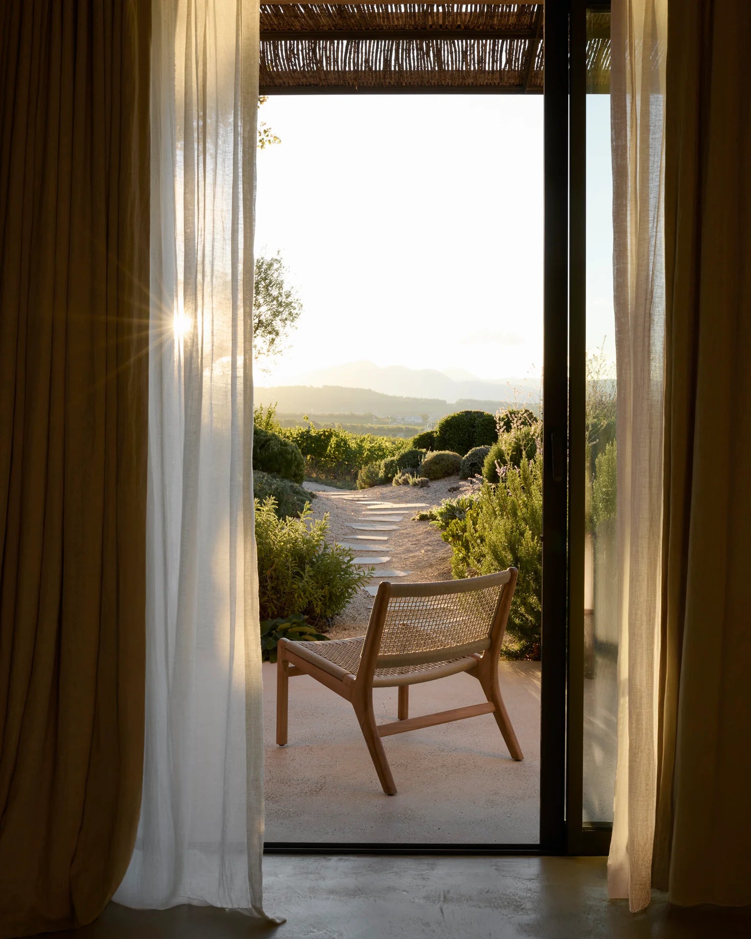 Chaise d'extérieur tissée Jack