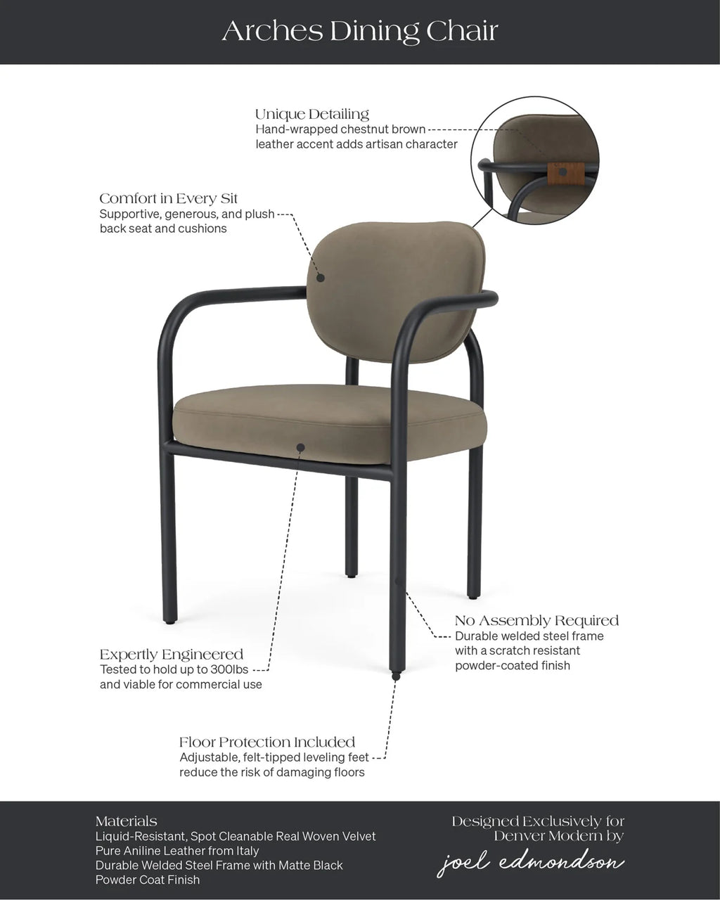 Chaise de salle à manger Arches