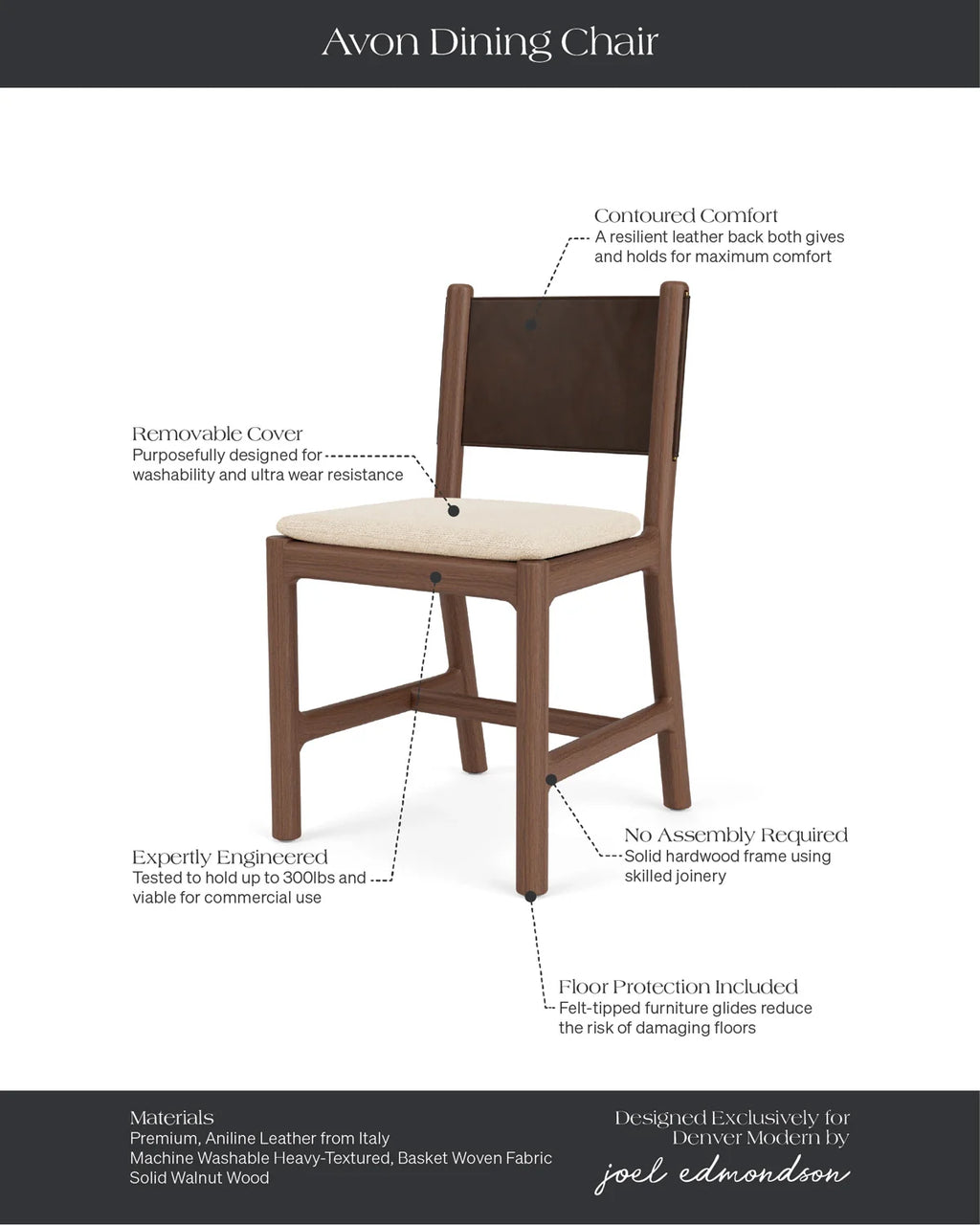 Chaise de salle à manger Avon