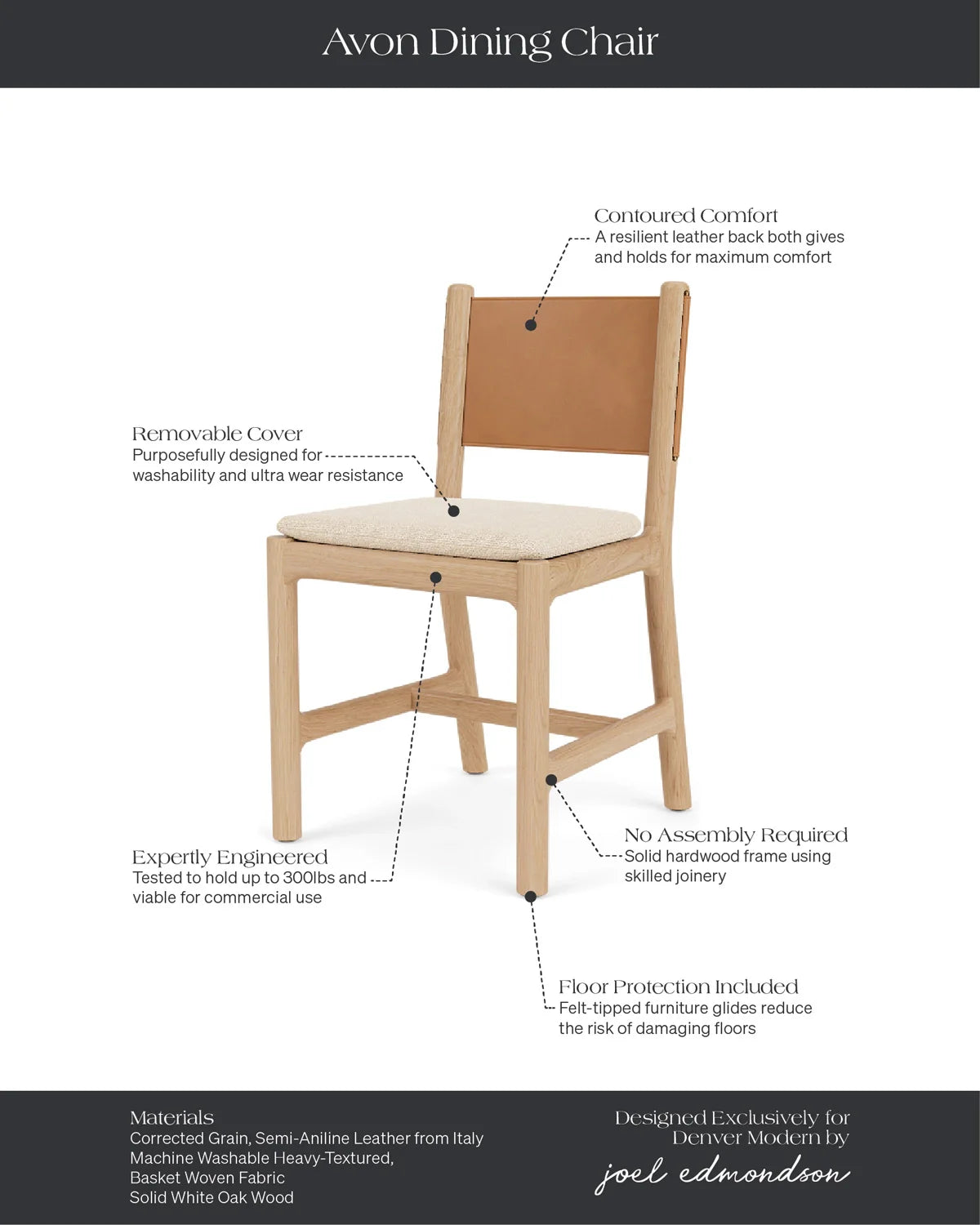 Chaise de salle à manger Avon