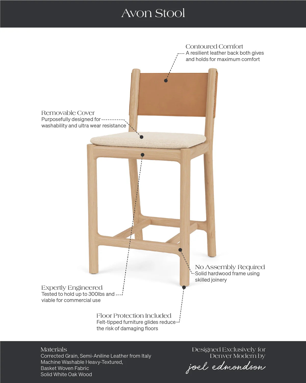 Tabourets de comptoir Avon