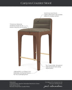 Tabouret de comptoir Canyon