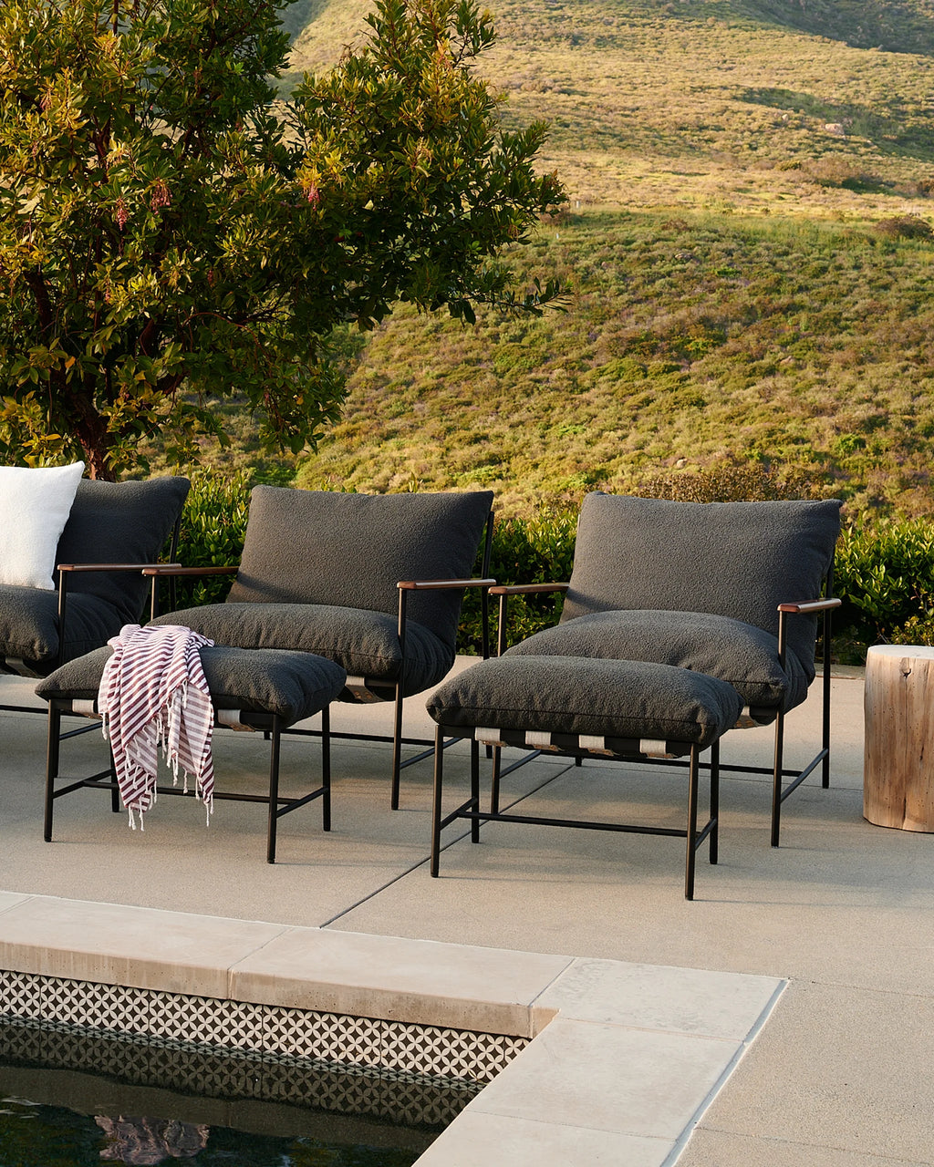 Pouf d'extérieur Vail