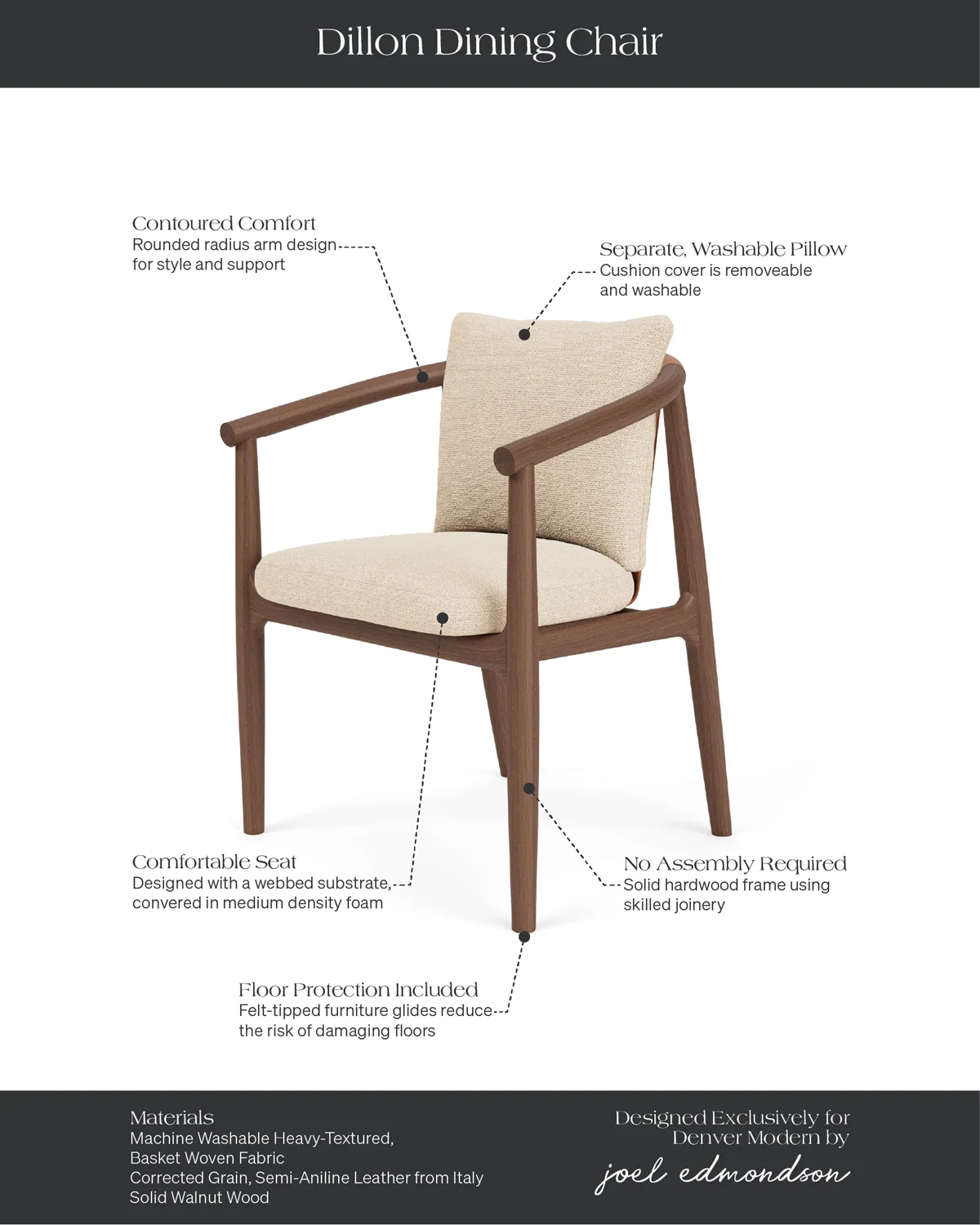 Chaise de salle à manger Dillon