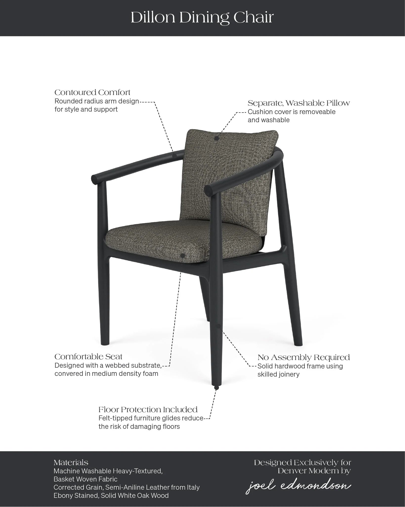 Chaise de salle à manger Dillon