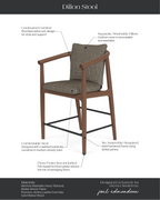 Tabouret de comptoir Dillon