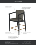 Tabouret de comptoir Dillon