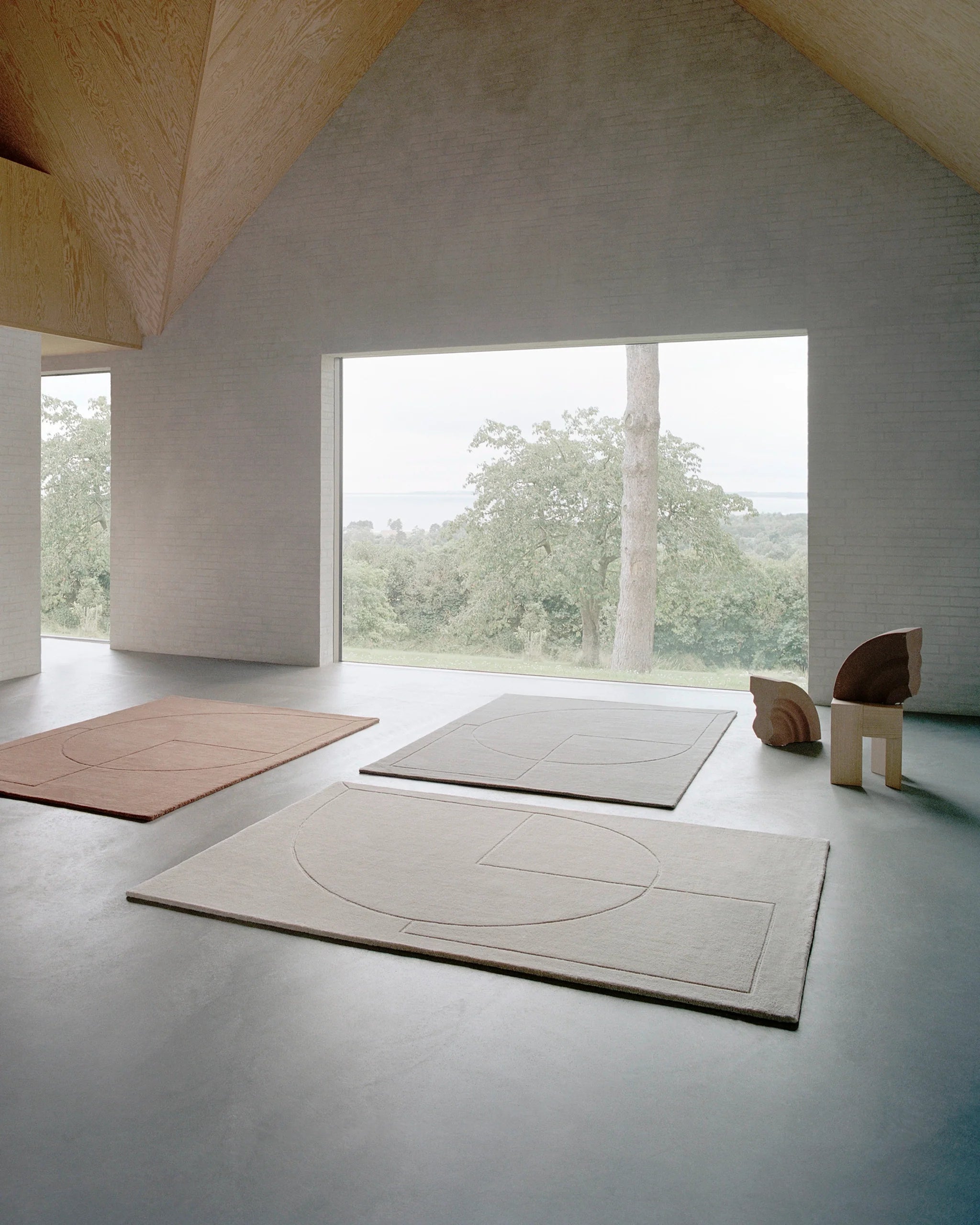 Tapis à poème linéaire