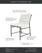 Chaise de salle à manger d'extérieur Vail