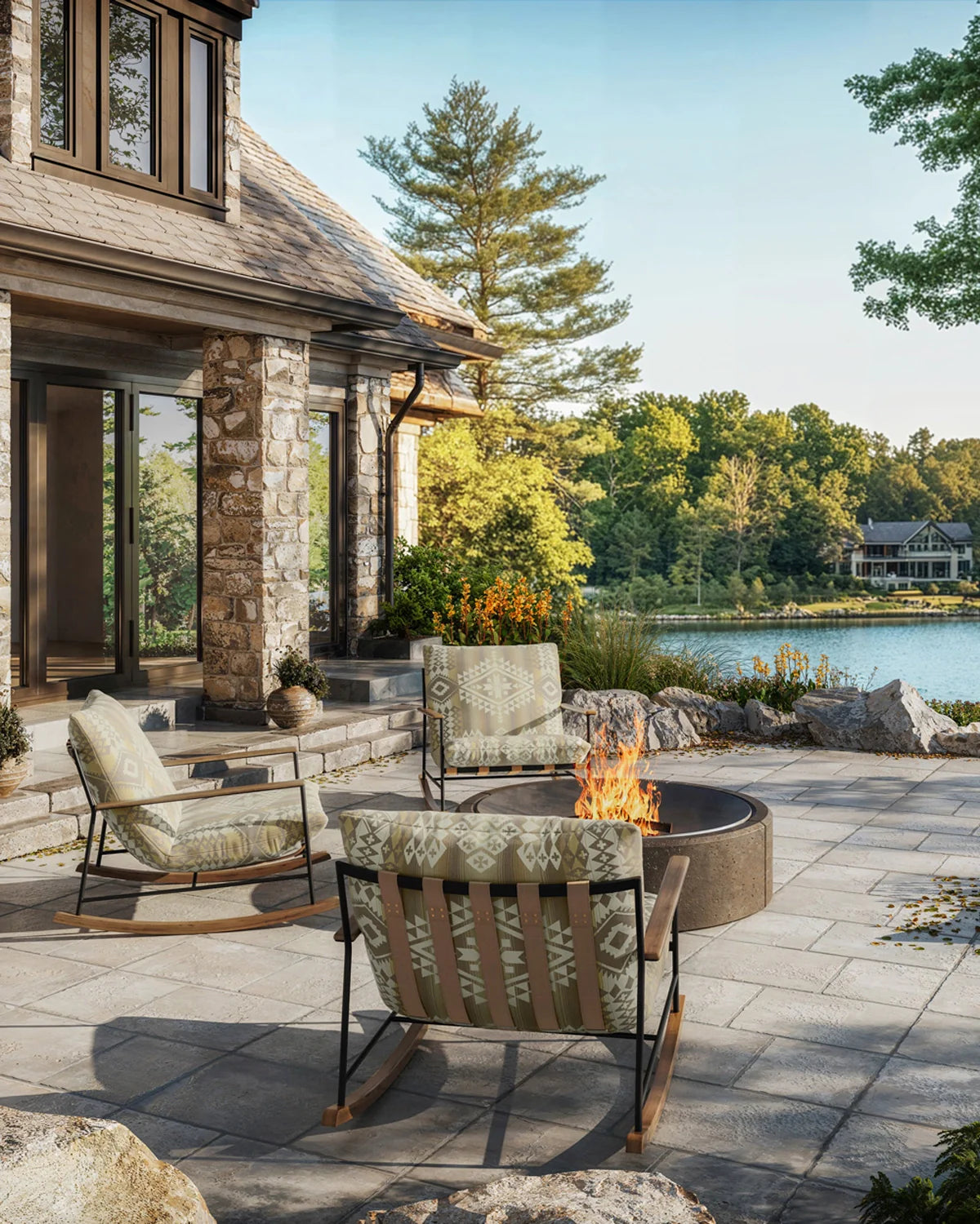 Fauteuil à bascule d'extérieur Vail Lounge