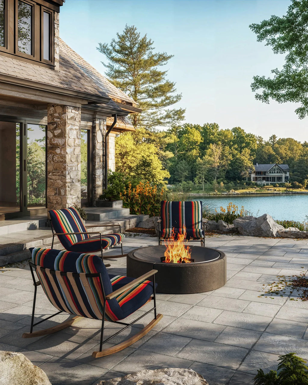 Fauteuil à bascule d'extérieur Vail Lounge