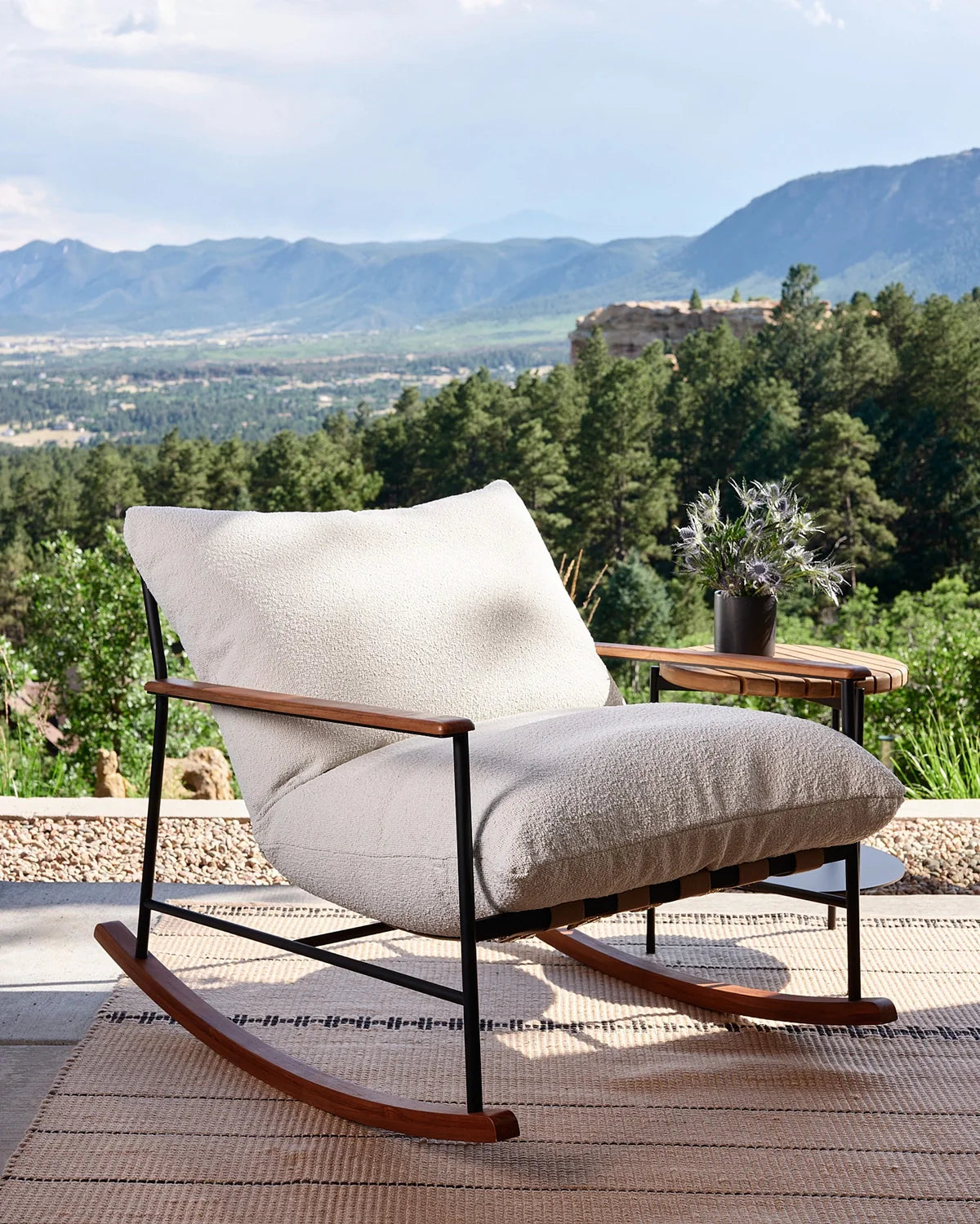 Fauteuil à bascule d'extérieur Vail Lounge