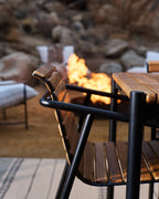 Chaise de salle à manger d'extérieur Strata