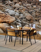 Table à manger ronde d'extérieur Strata