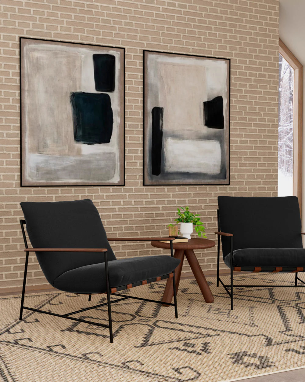 Table d'appoint en saule