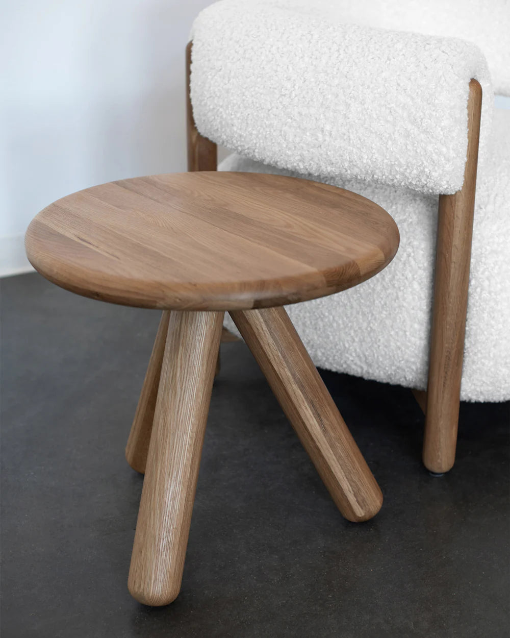 Table d'appoint en saule