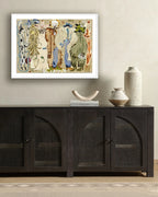 Femme serpent aux yeux bleus