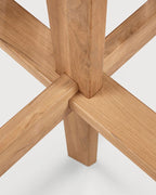 Table à manger d'extérieur circulaire