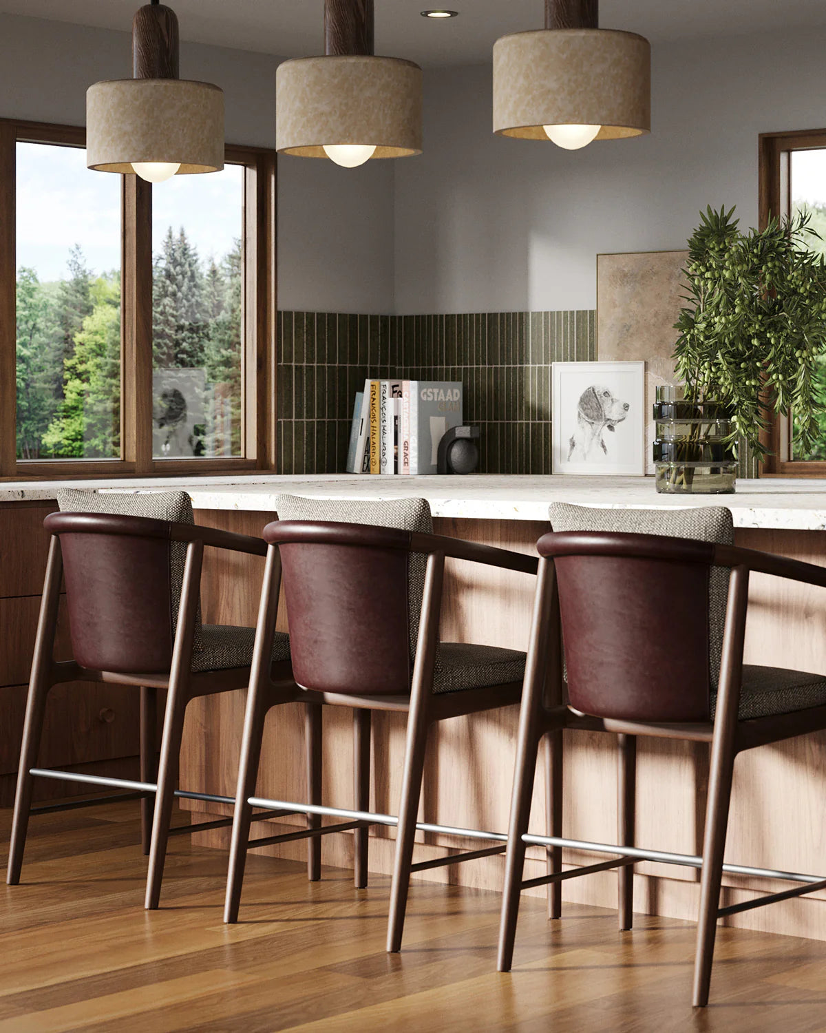 Tabouret de comptoir Dillon