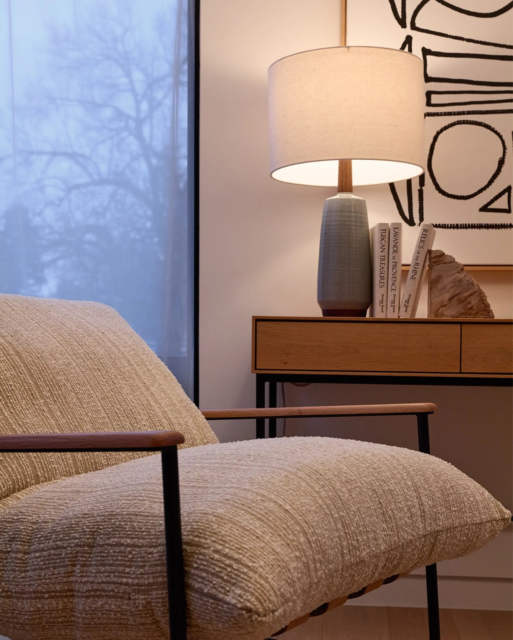 Lampe de table dorée