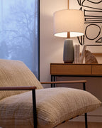 Lampe de table dorée