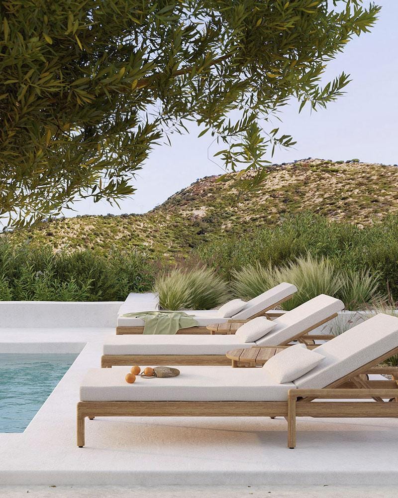 Coussins pour chaise longue d'extérieur Jack