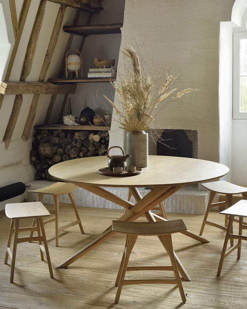 Table à manger ronde Mikado