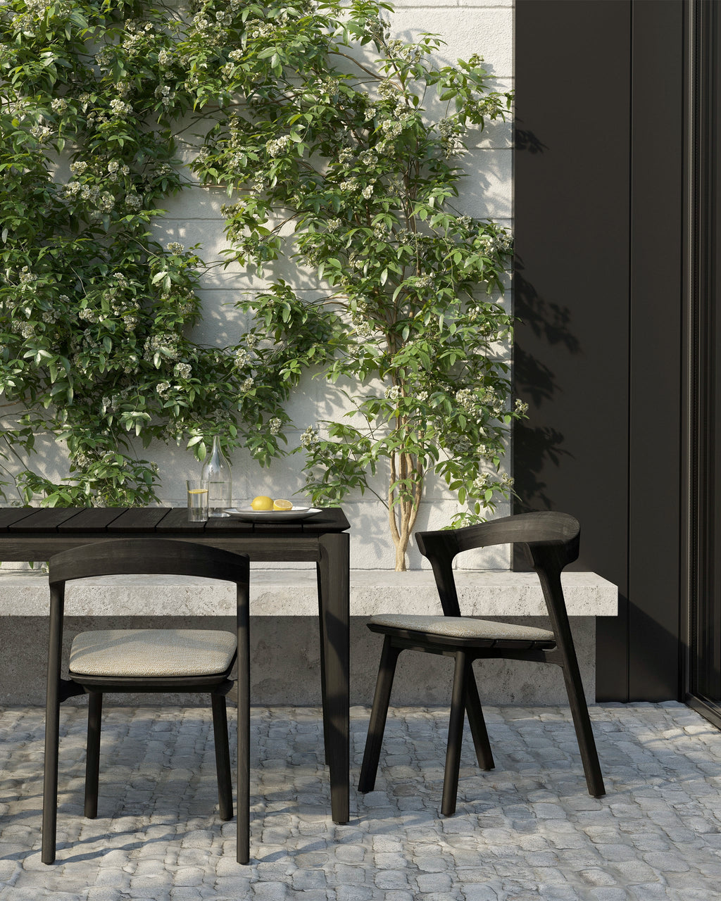 Chaise de salle à manger d'extérieur Bok