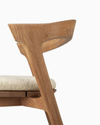 Chaise de salle à manger d'extérieur Bok