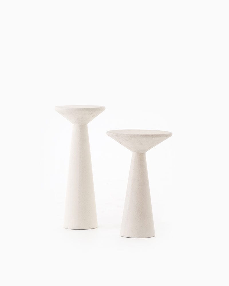 Tables d'appoint Ravine en béton, ensemble de 2