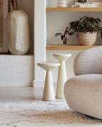 Tables d'appoint Ravine en béton, ensemble de 2