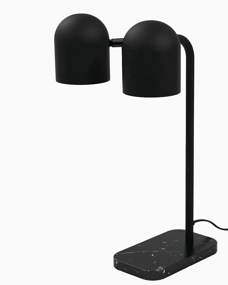 Lampe de table tandem