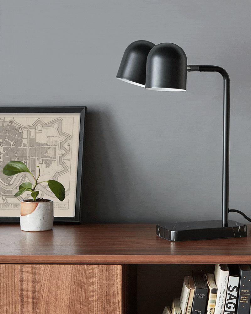 Lampe de table tandem