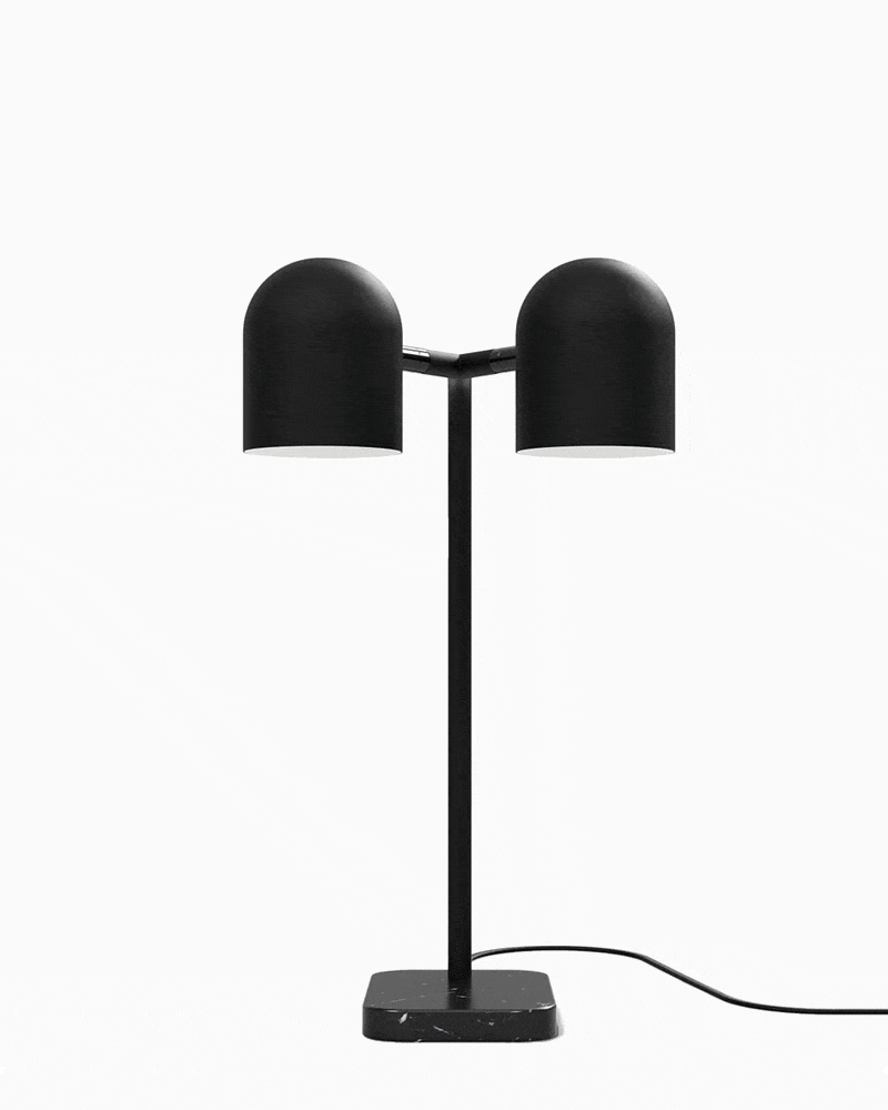 Lampe de table tandem