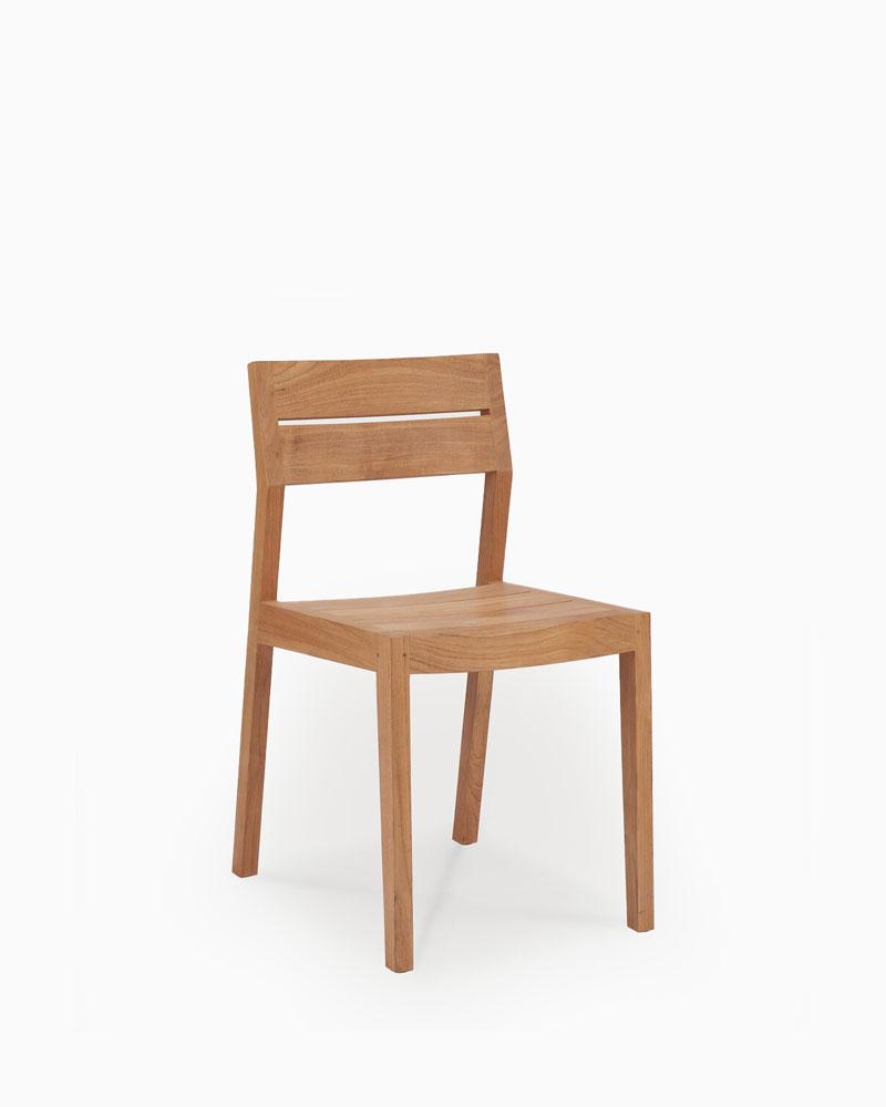 Chaises de salle à manger d'extérieur en teck