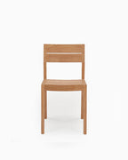 Chaises de salle à manger d'extérieur en teck