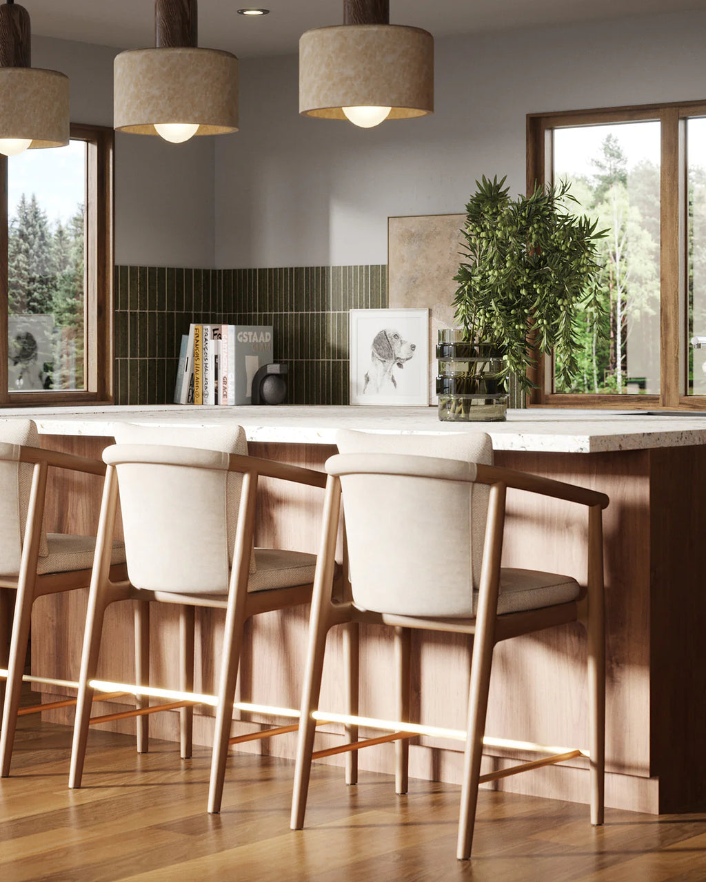 Tabouret de comptoir Dillon